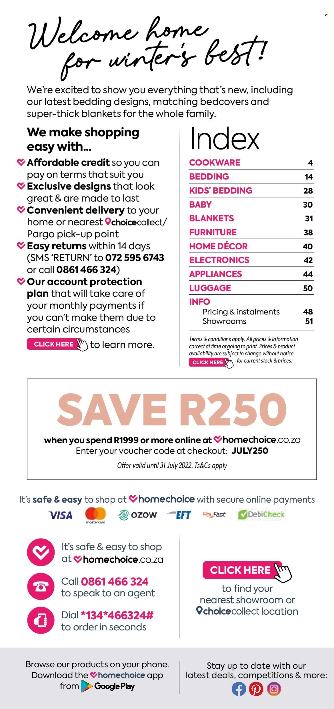 HomeChoice specials - 01/07/2022 - 31/07/2022. Page 2