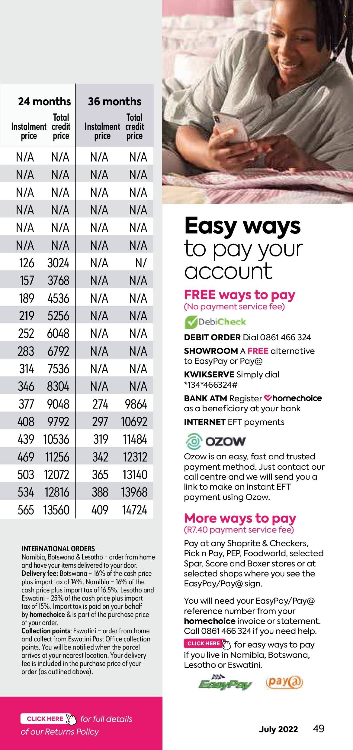 HomeChoice specials - 01/07/2022 - 31/07/2022. Page 49
