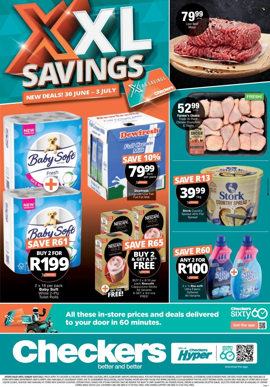 Checkers specials - 30/06/2022 - 03/07/2022. Page 1