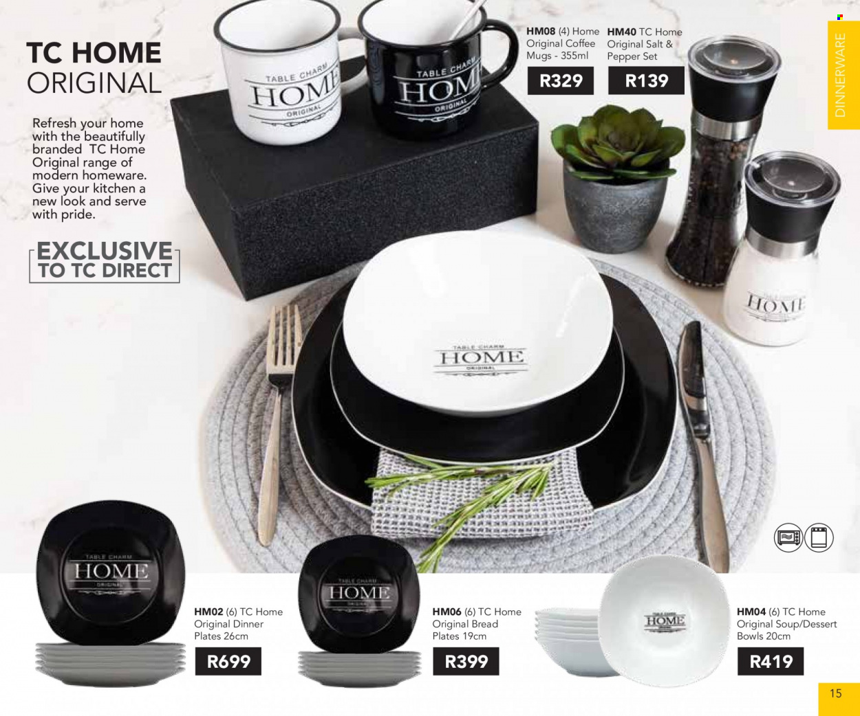 Table Charm Direct specials. Page 15
