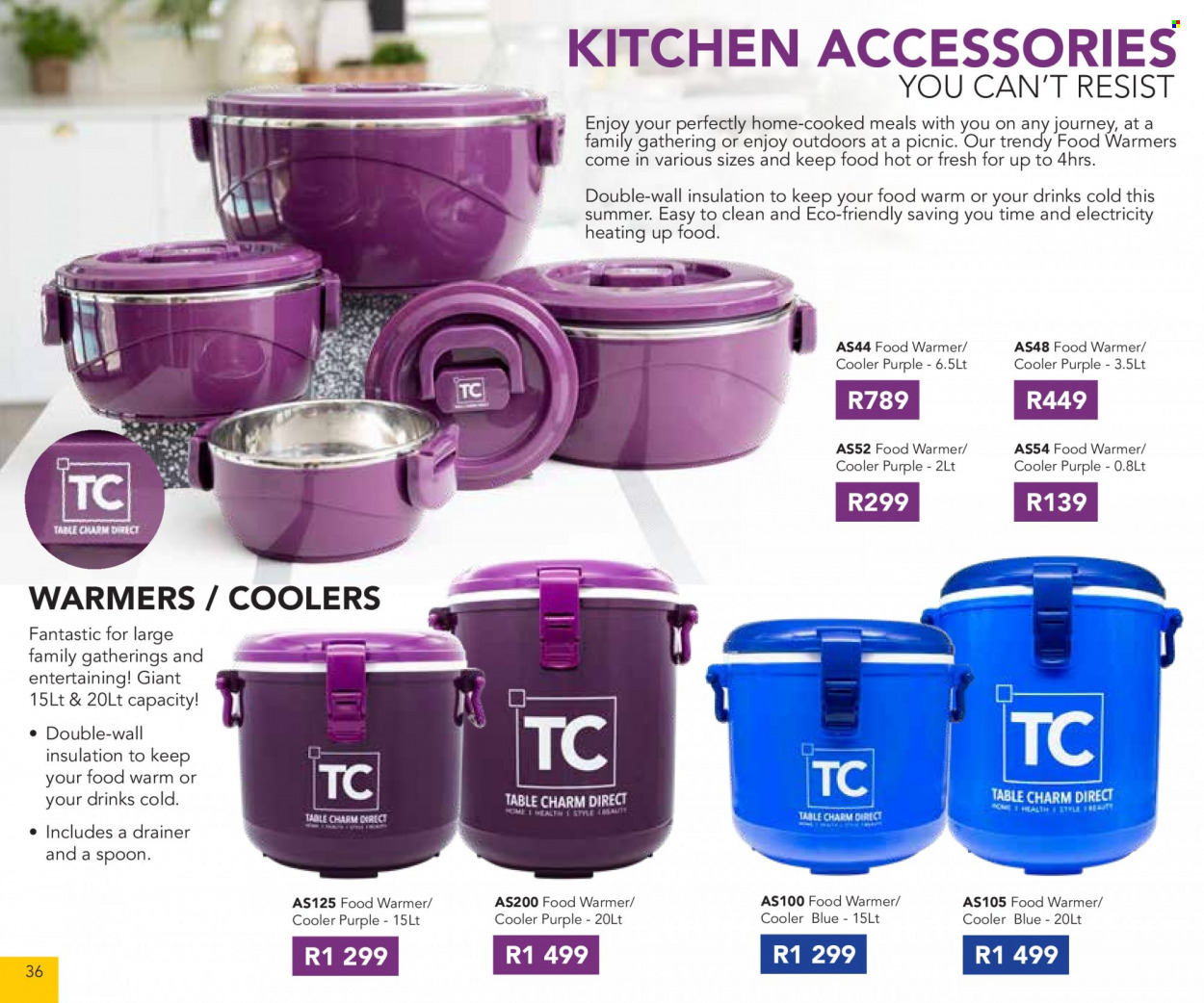Table Charm Direct specials. Page 36