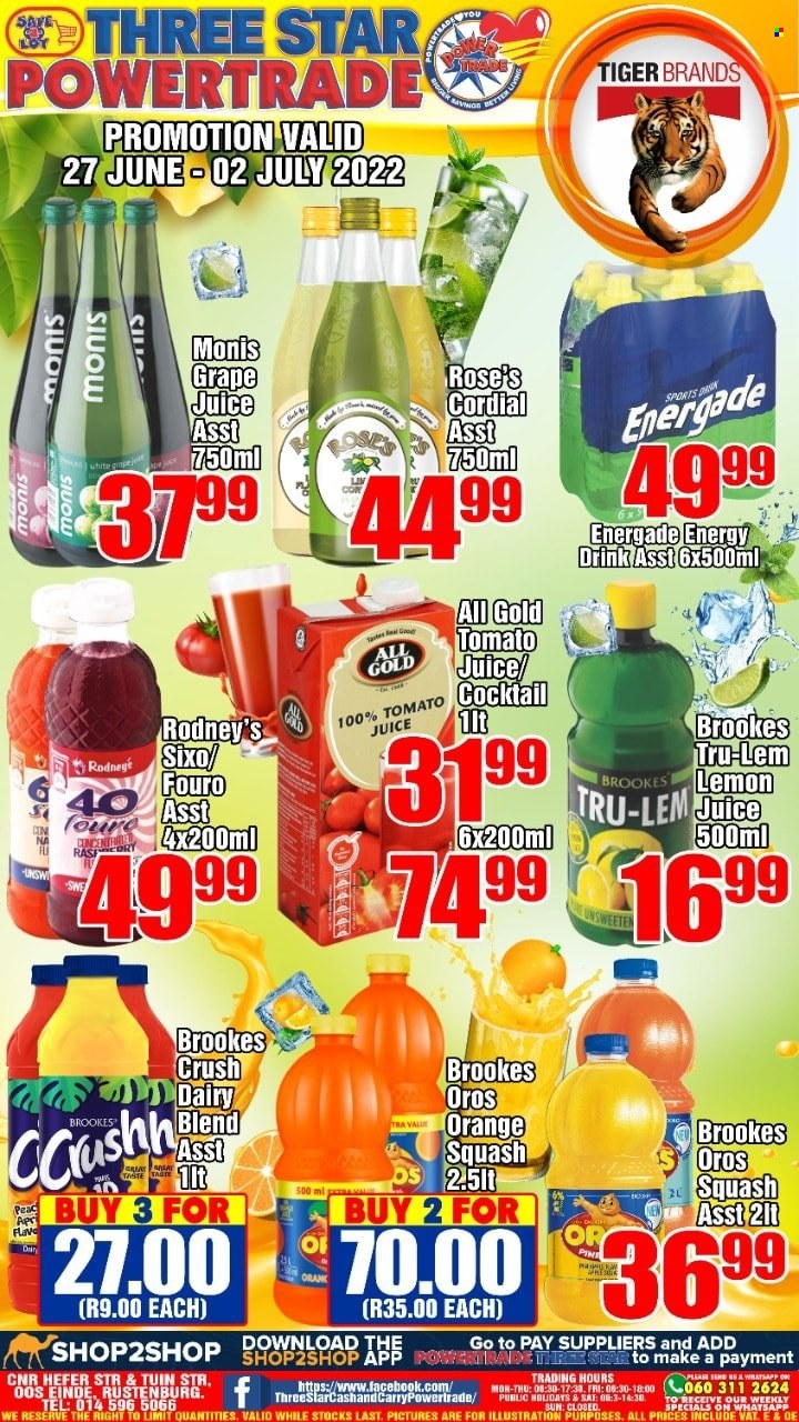 Three Star Cash and Carry specials - 27/06/2022 - 02/07/2022. Page 1