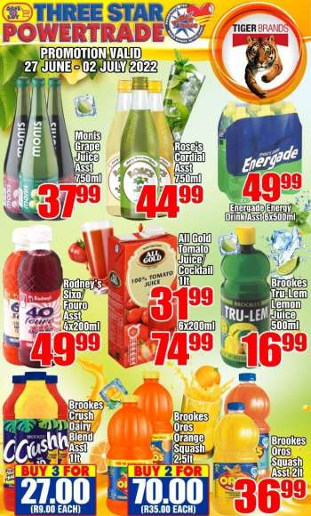 Three Star Cash and Carry catalogue  - 27/06/2022 - 02/07/2022.