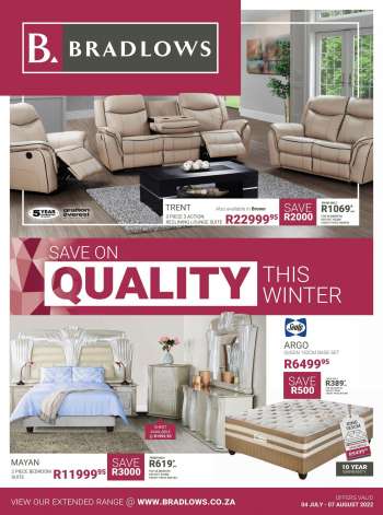 Bradlows catalogue  - 04/07/2022 - 07/08/2022.