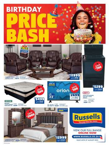 Russells catalogue  - 04/07/2022 - 07/08/2022.