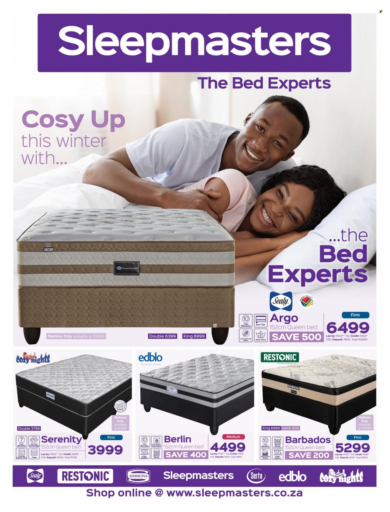Sleepmasters specials - 04/07/2022 - 07/08/2022. Page 1