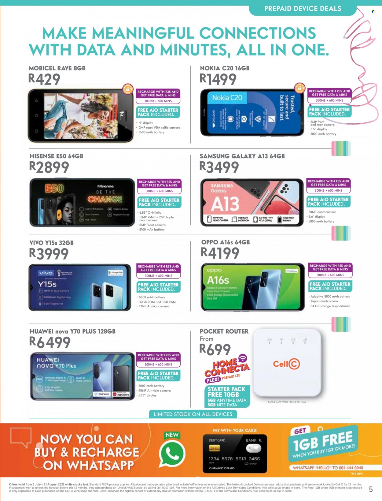 Cell C specials - 05/07/2022 - 31/08/2022. Page 5
