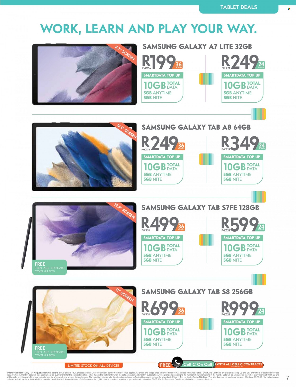 Cell C specials - 05/07/2022 - 31/08/2022. Page 7
