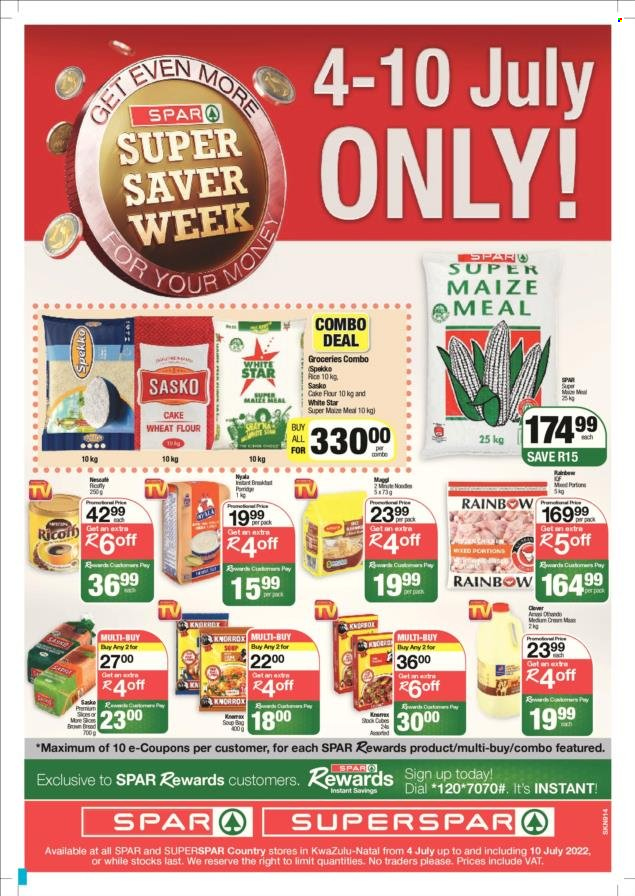 SPAR specials - 04/07/2022 - 10/07/2022. Page 1