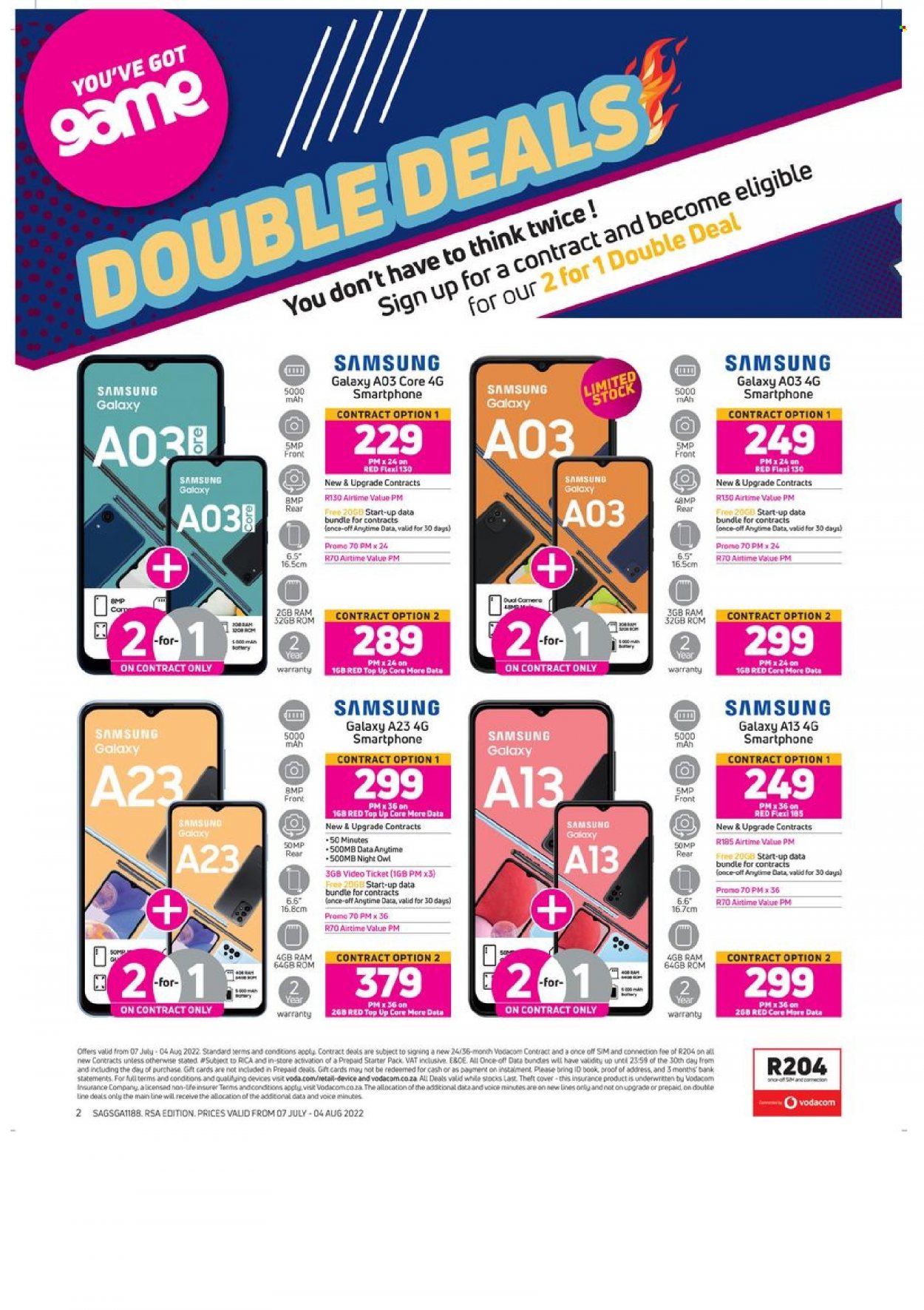 Game specials - 07/07/2022 - 04/08/2022. Page 2