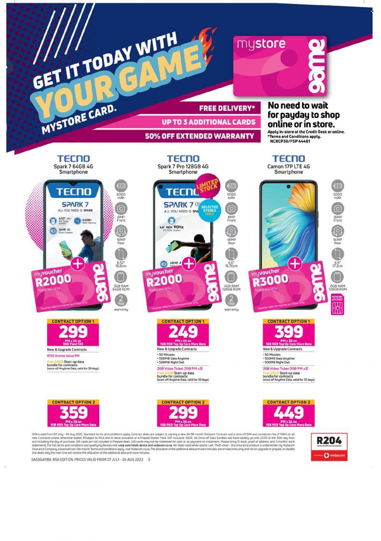 Game specials - 07/07/2022 - 04/08/2022. Page 5