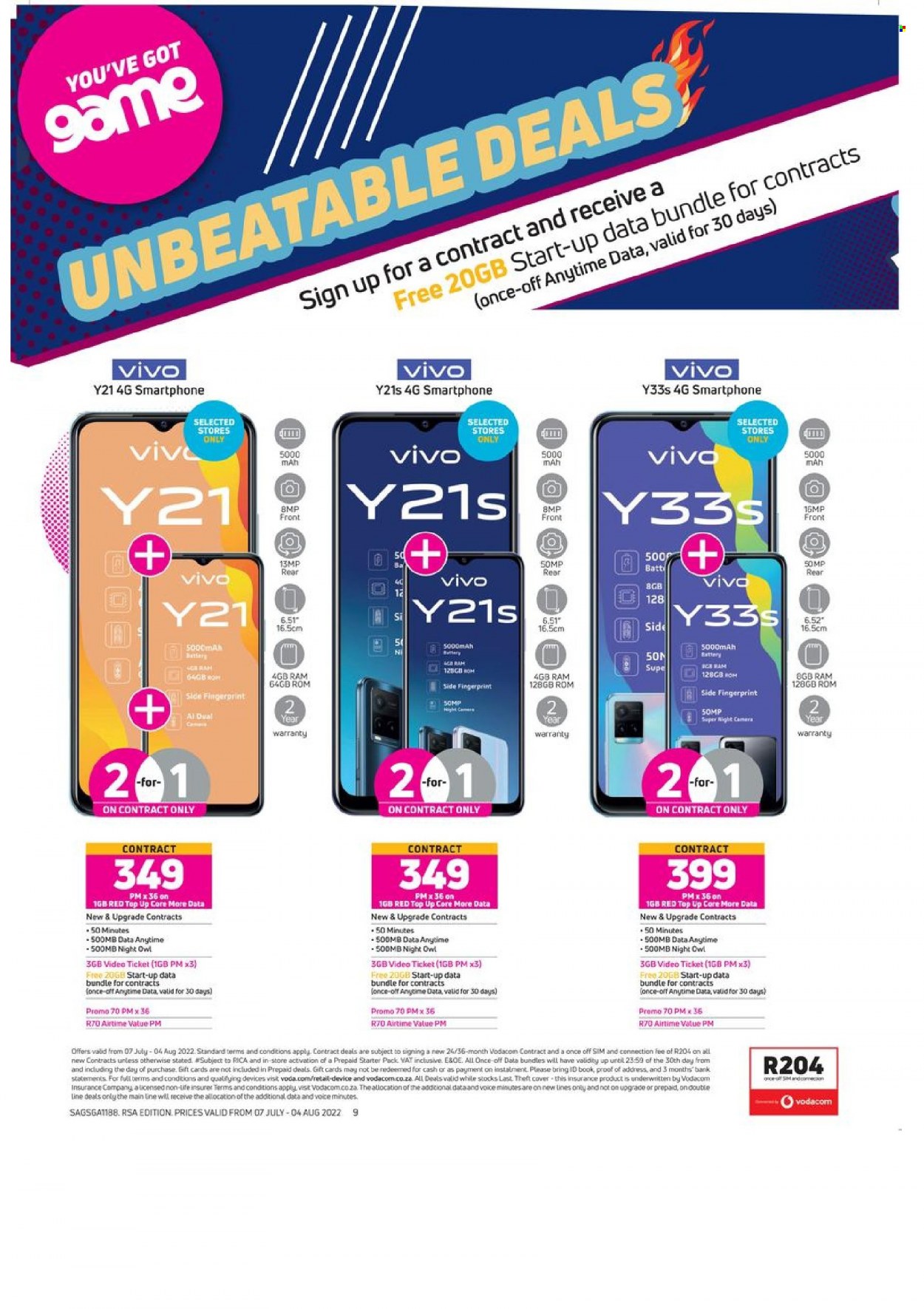 Game specials - 07/07/2022 - 04/08/2022. Page 9