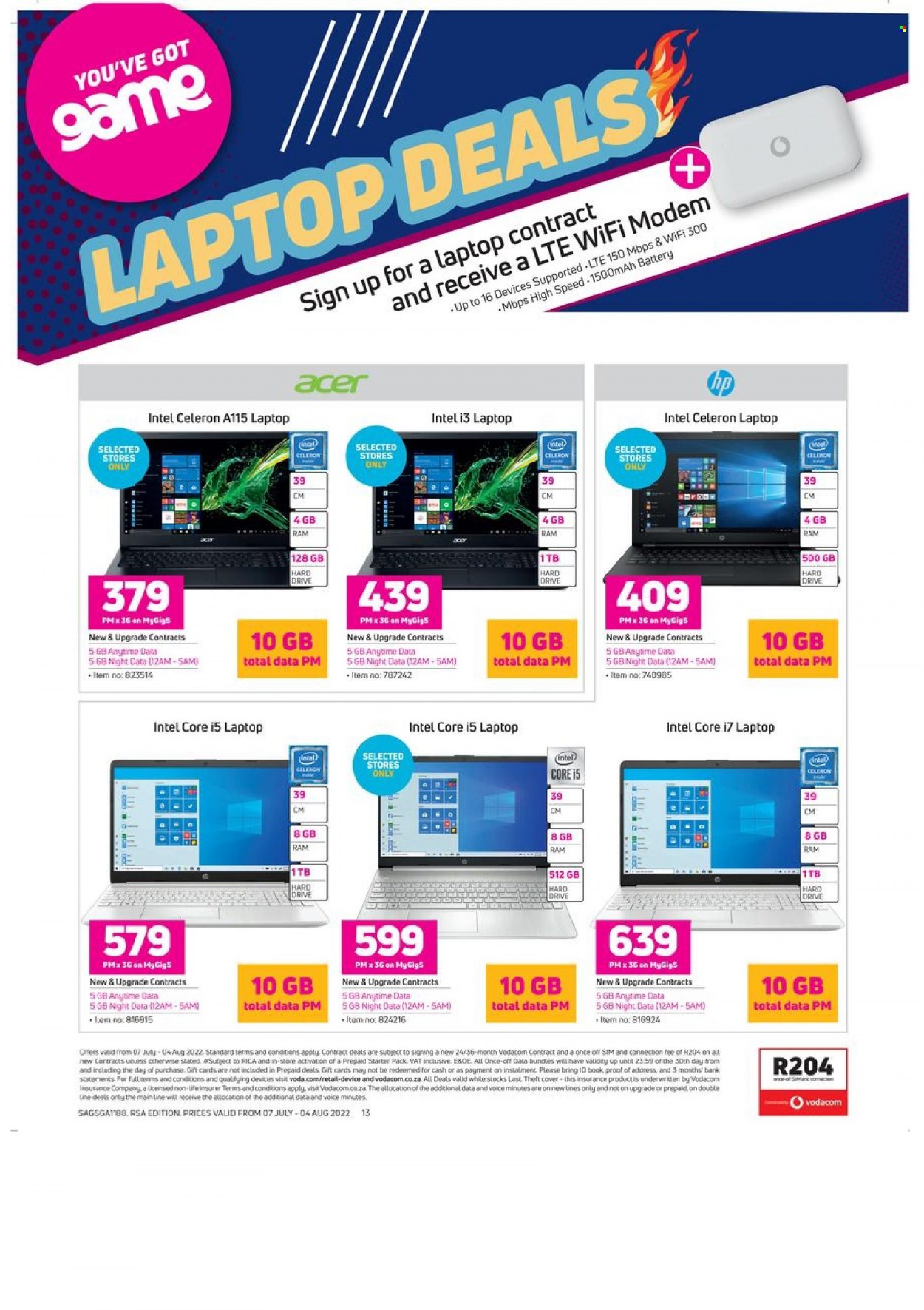 Game specials - 07/07/2022 - 04/08/2022. Page 13