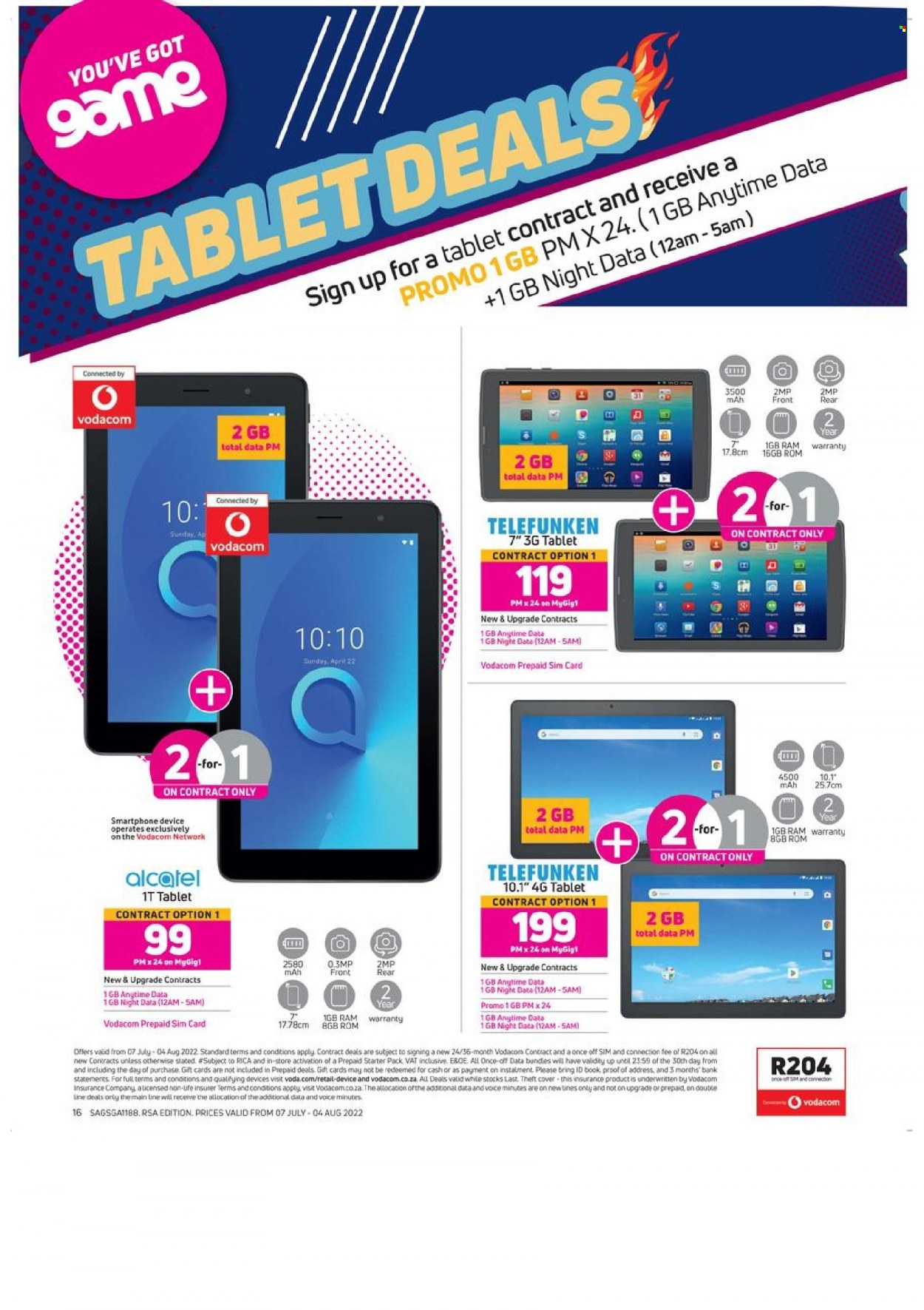 Game specials - 07/07/2022 - 04/08/2022. Page 16