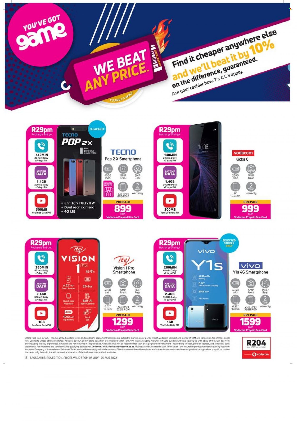 Game specials - 07/07/2022 - 04/08/2022. Page 18