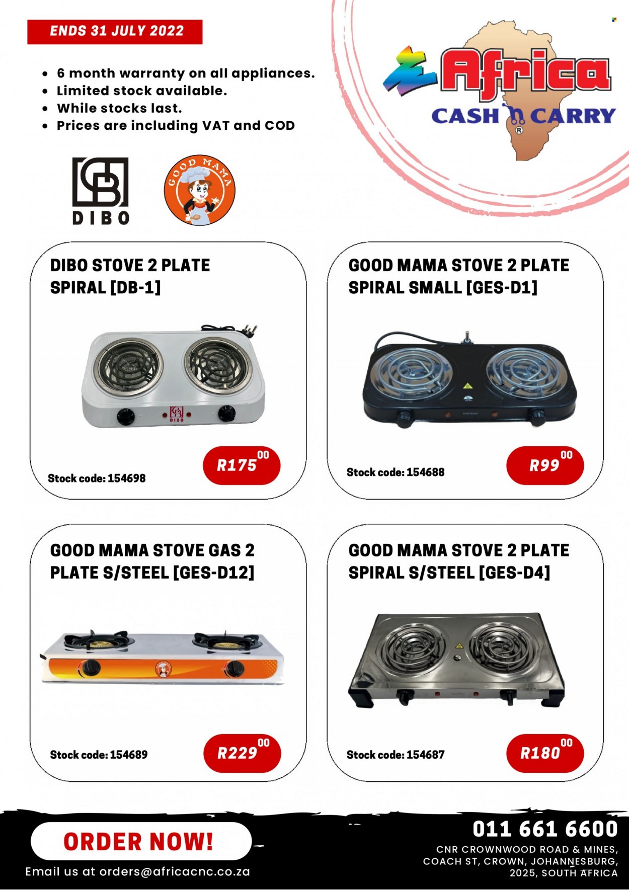 Africa Cash & Carry specials - 14/07/2022 - 31/07/2022. Page 1