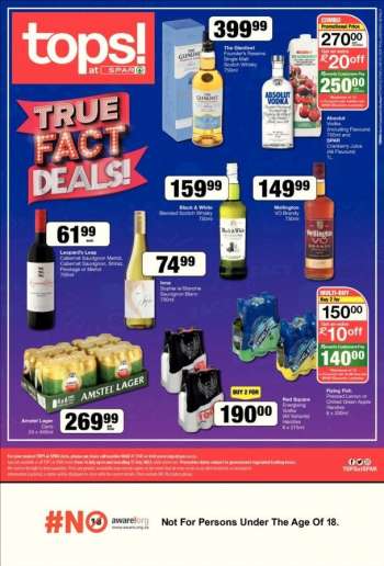 TOPS at SPAR catalogue  - 14/07/2022 - 17/07/2022.