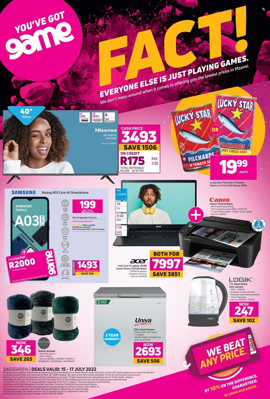 Game specials - 15/07/2022 - 17/07/2022. Page 1