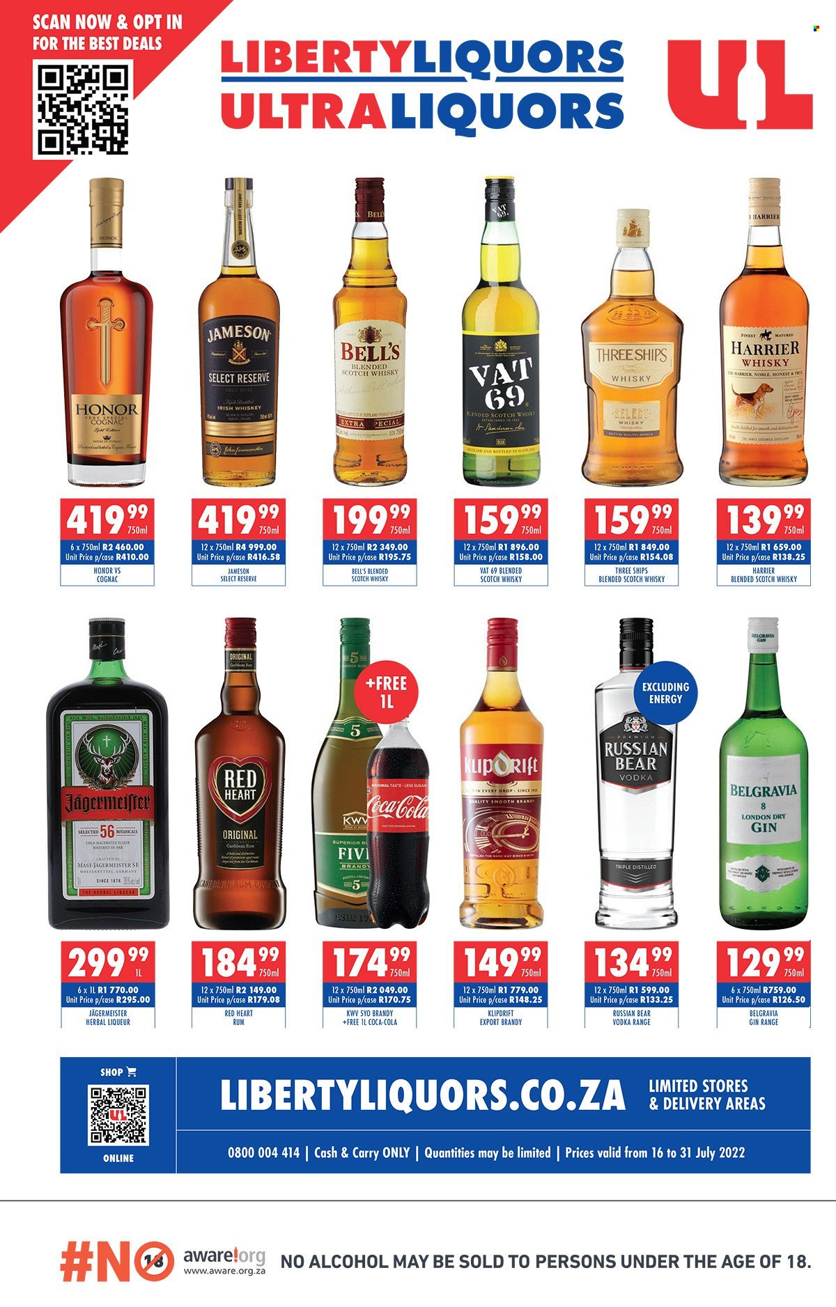 Liberty Liquors specials - 16/07/2022 - 31/07/2022. Page 1