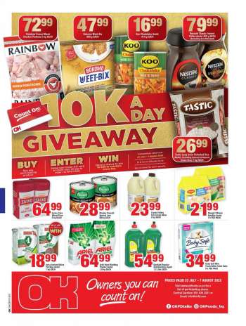 OK Foods catalogue  - 22/07/2022 - 07/08/2022.