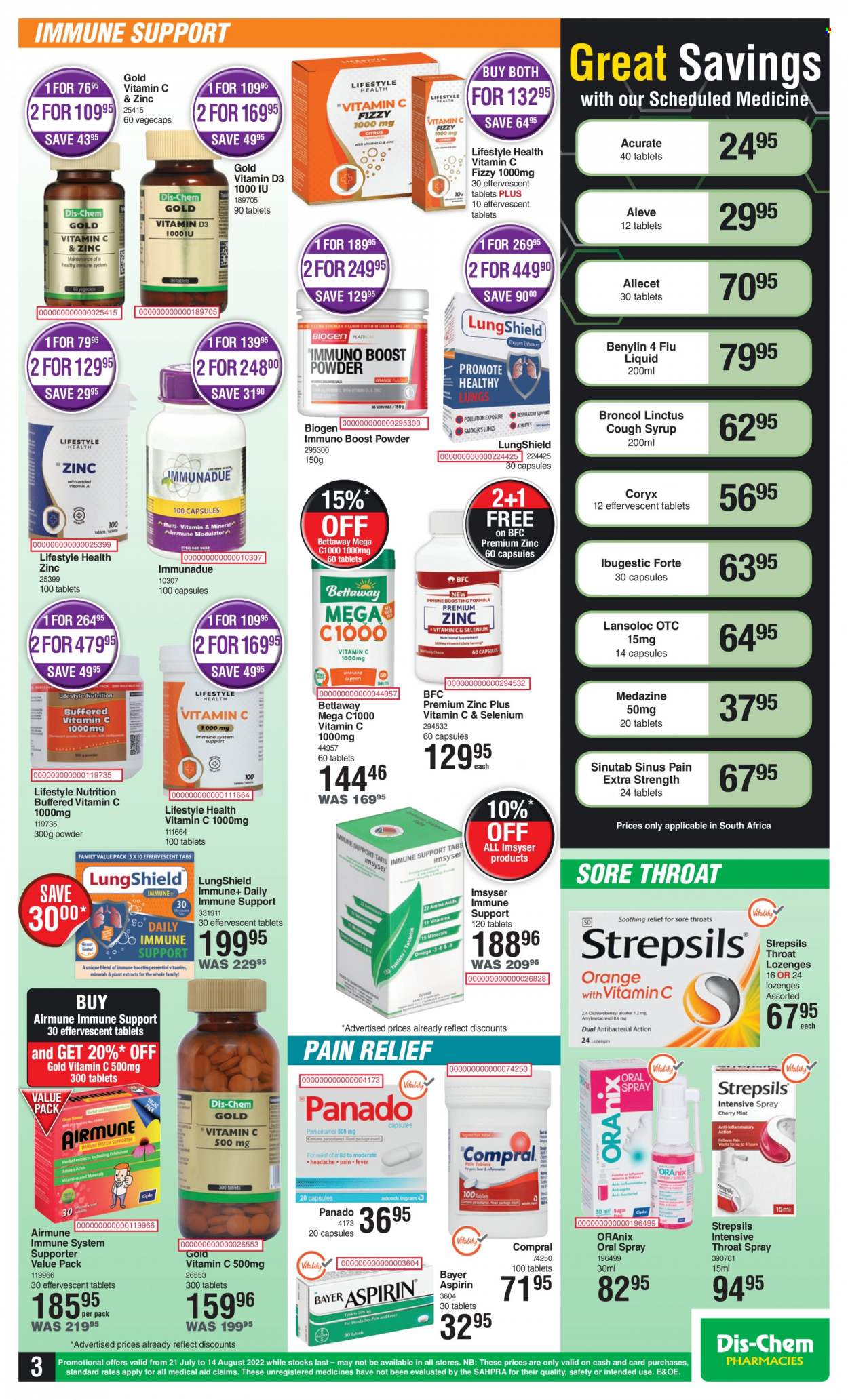 Dis-Chem specials - 21/07/2022 - 14/08/2022. Page 3