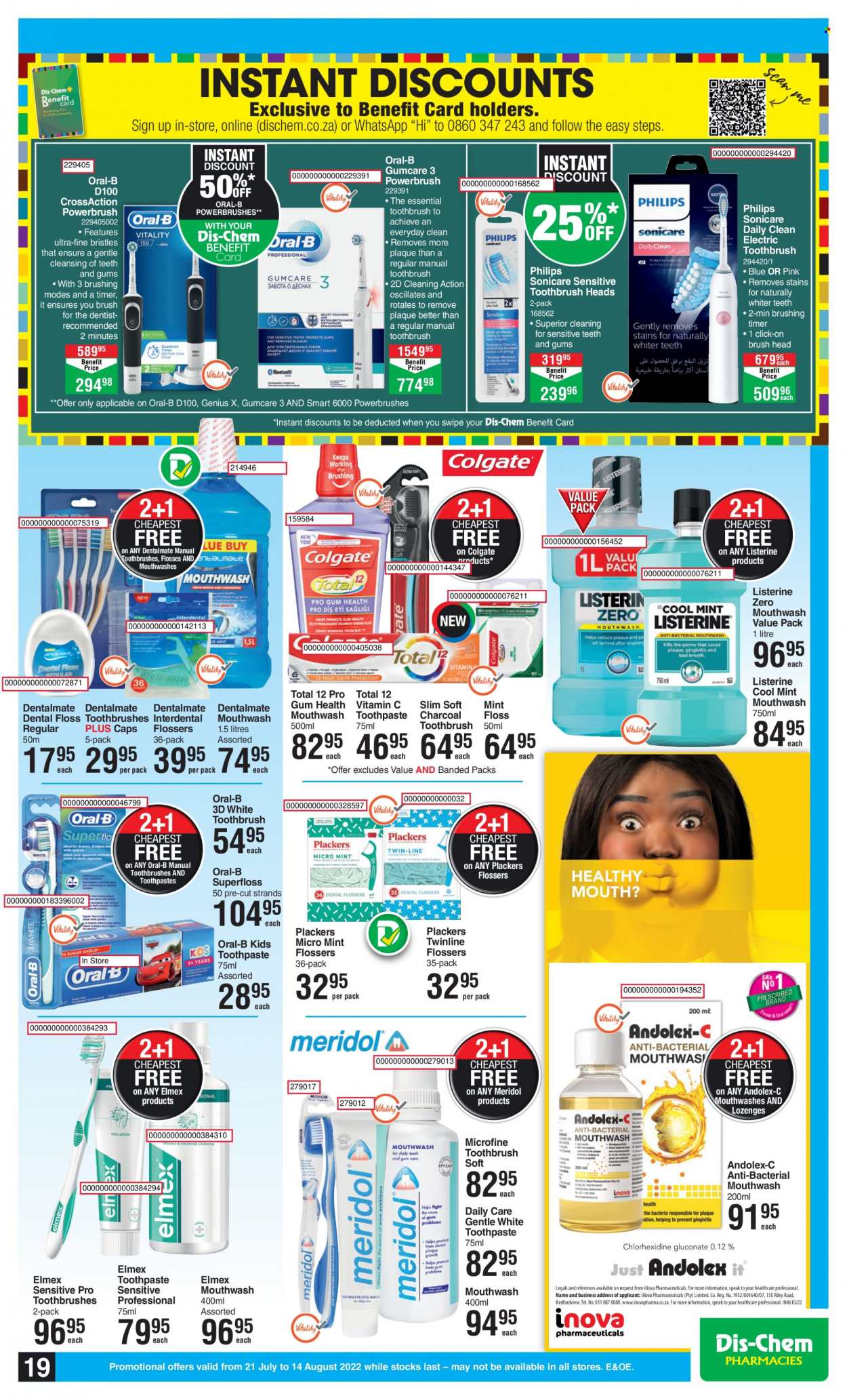 Dis-Chem specials - 21/07/2022 - 14/08/2022. Page 19