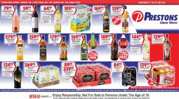 Prestons Liquor Stores catalogue  - 21/07/2022 - 24/07/2022.