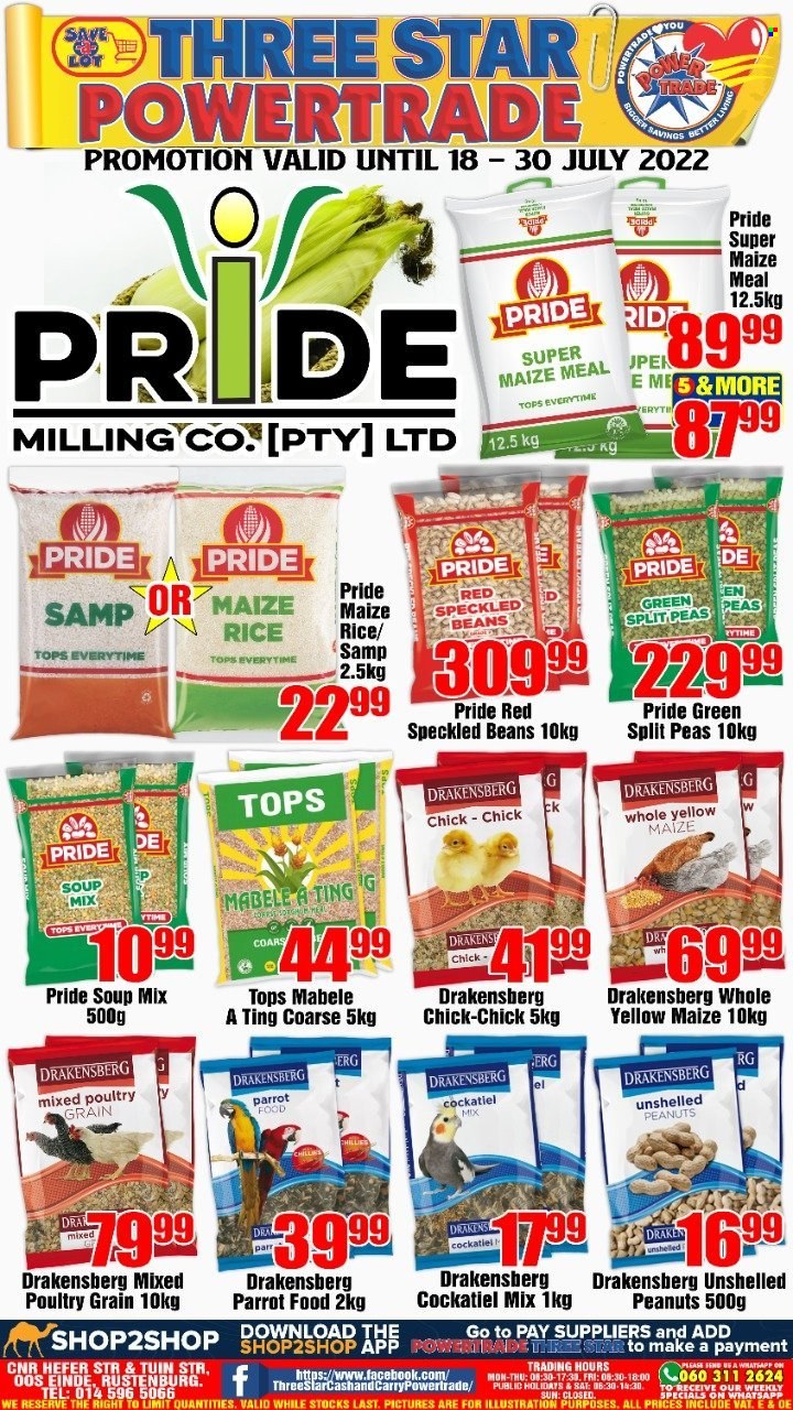 Three Star Cash and Carry specials - 18/07/2022 - 30/07/2022. Page 1