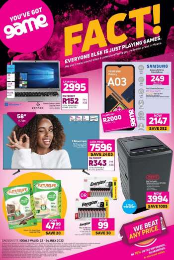 Game catalogue  - 22/07/2022 - 24/07/2022.