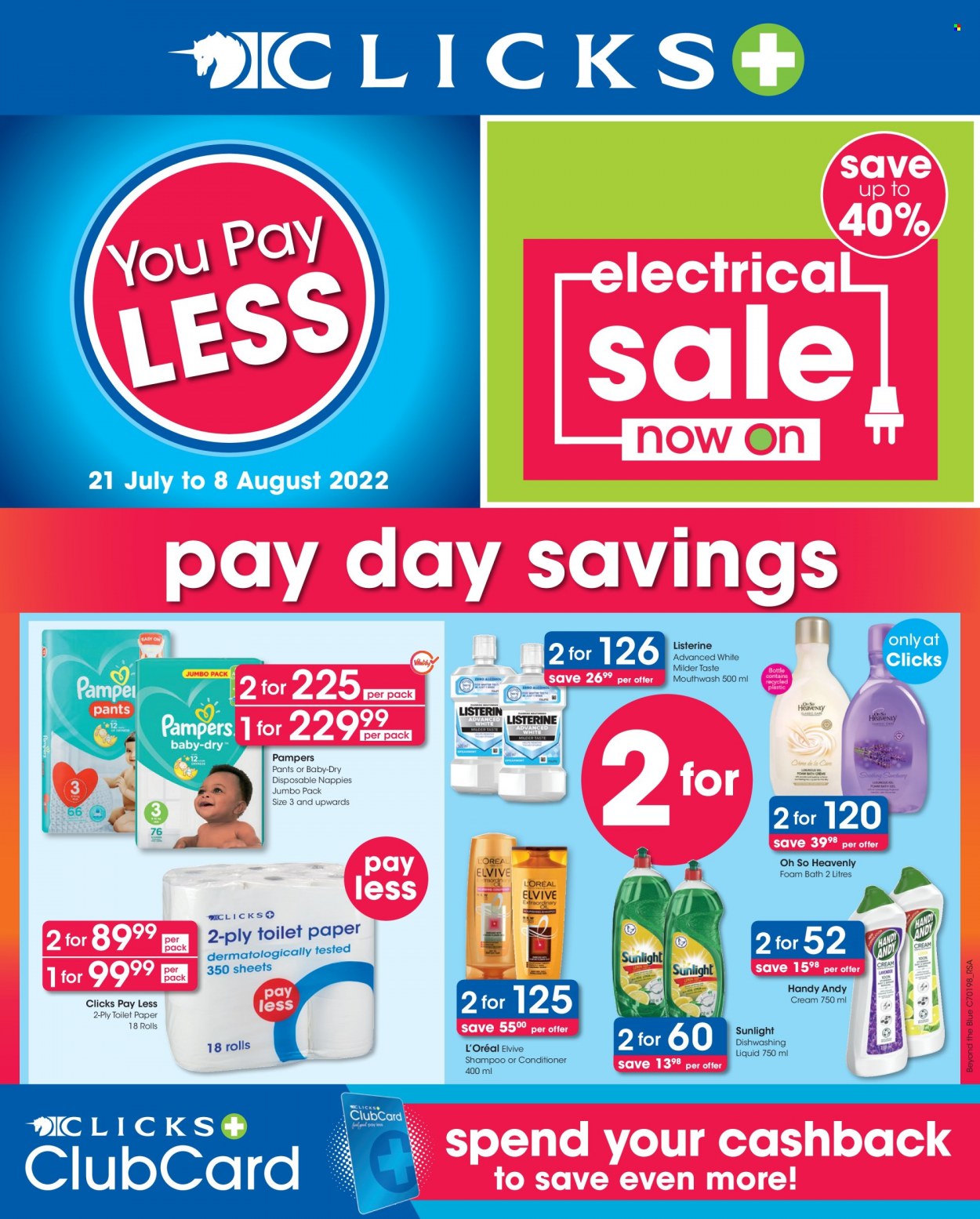 Clicks specials - 21/07/2022 - 08/08/2022. Page 1
