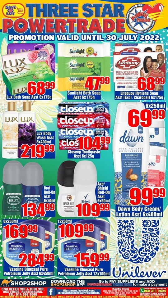 Three Star Cash and Carry specials - 22/07/2022 - 30/07/2022. Page 1