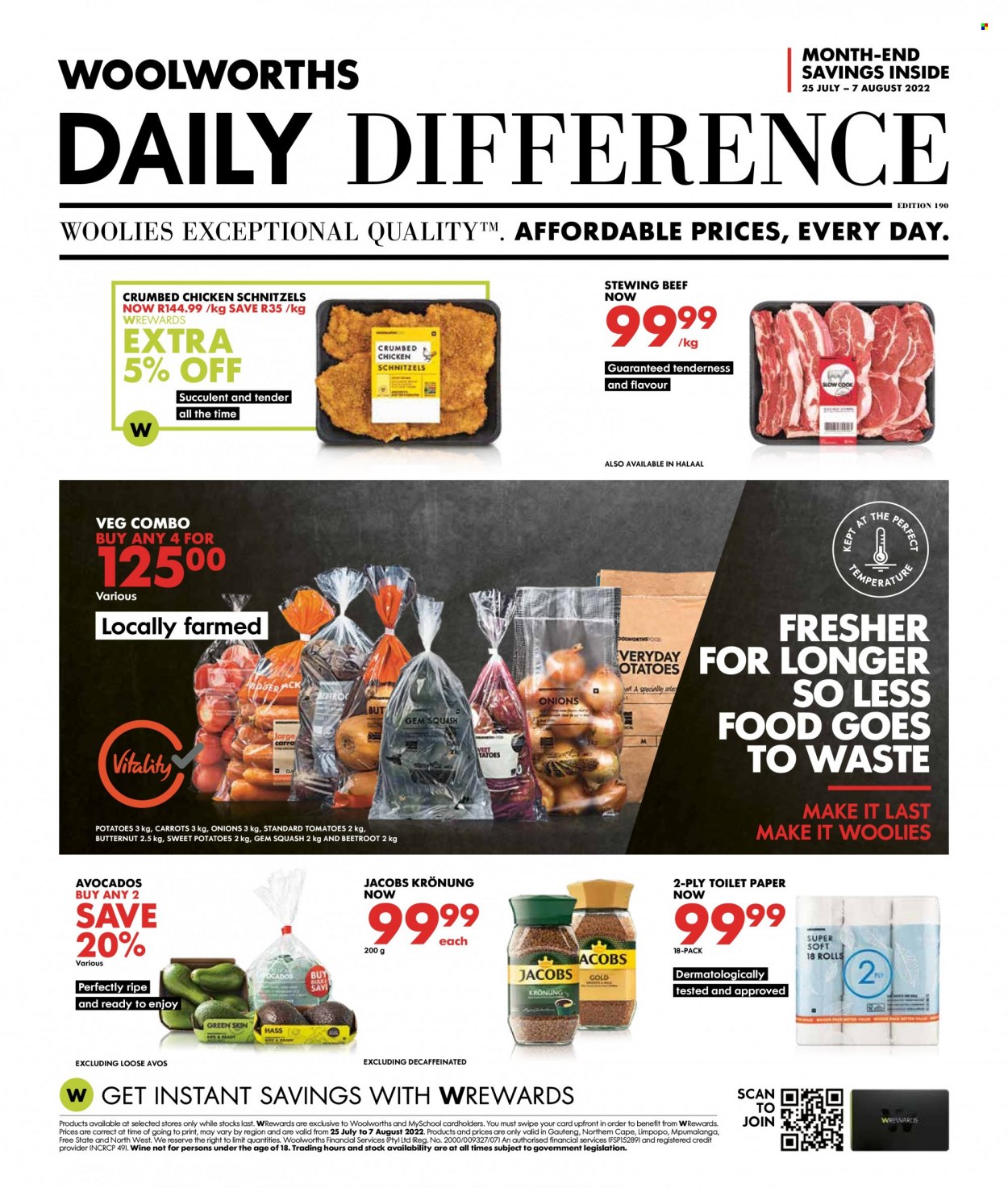 Woolworths specials - 25/07/2022 - 07/08/2022. Page 1