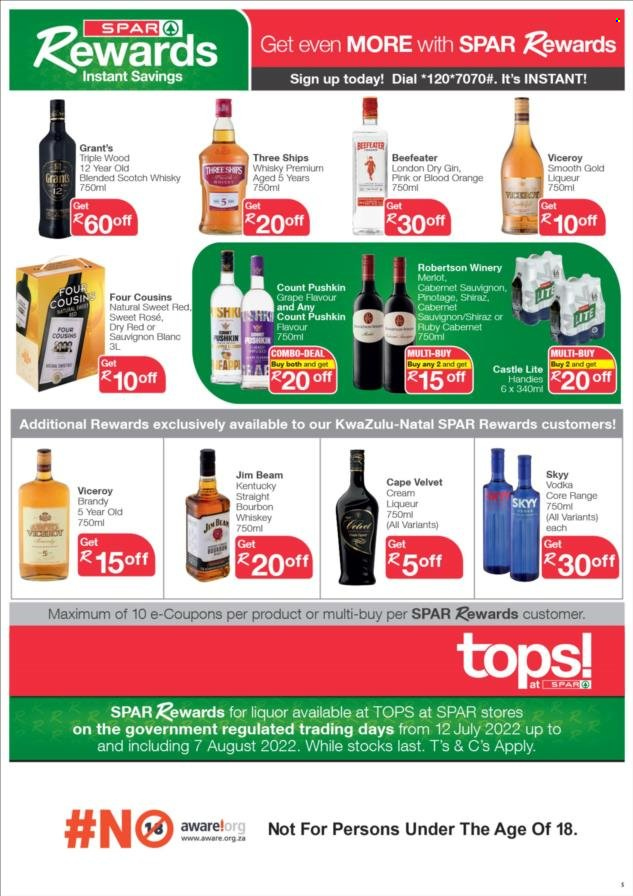 TOPS at SPAR specials - 25/07/2022 - 07/08/2022. Page 5