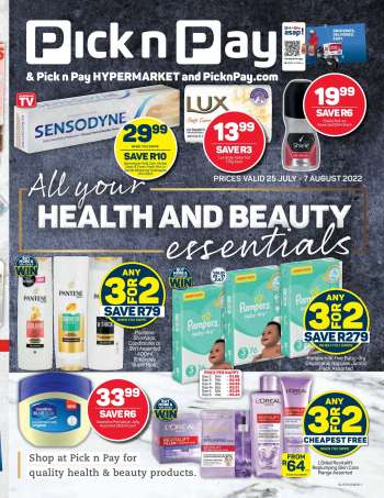 Pick n Pay catalogue  - 25/07/2022 - 07/08/2022.
