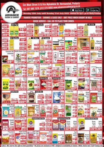 Advance Cash & Carry catalogue  - 25/07/2022 - 31/07/2022.