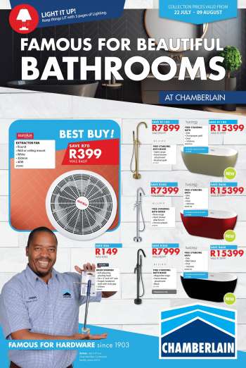 Chamberlain catalogue  - 22/07/2022 - 09/08/2022.