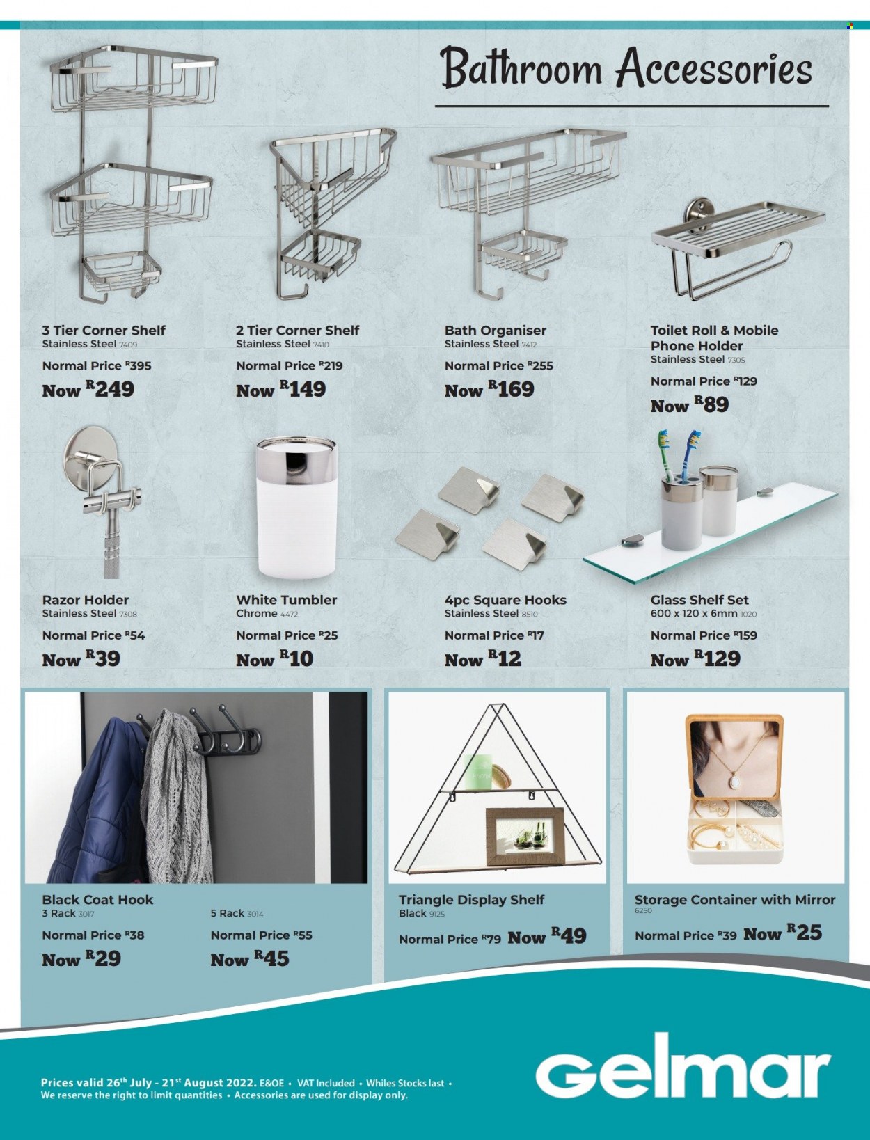 Gelmar specials - 26/07/2022 - 21/08/2022. Page 1
