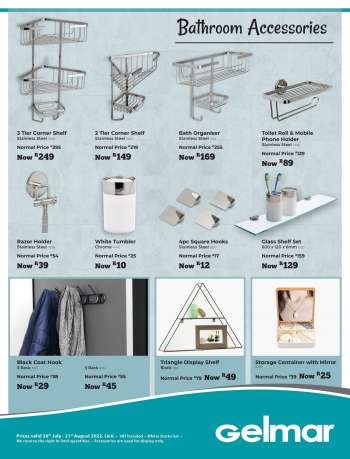 Gelmar catalogue  - 26/07/2022 - 21/08/2022.