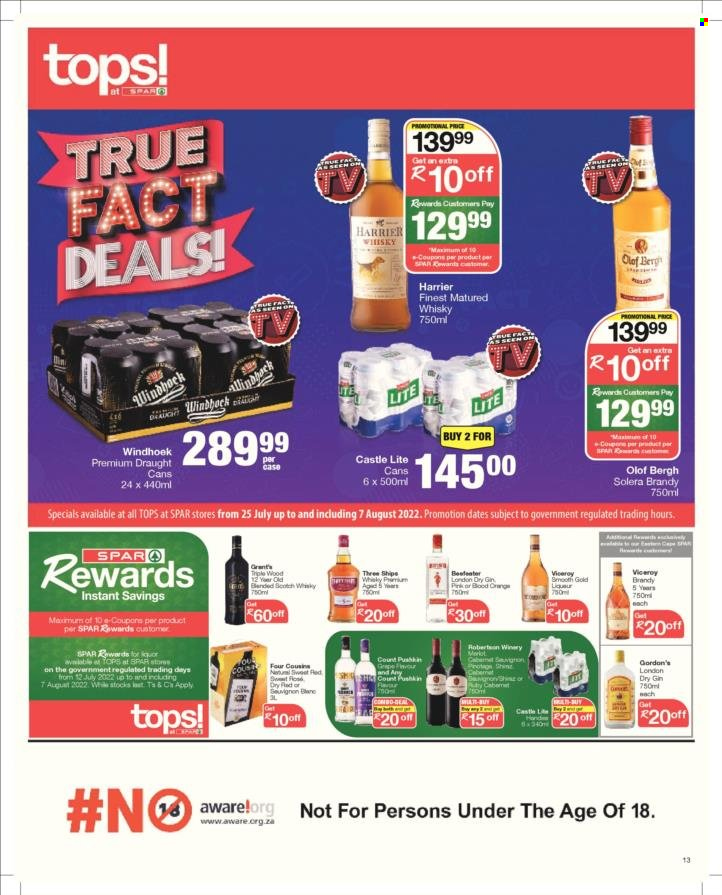 SPAR specials - 26/07/2022 - 07/08/2022. Page 13