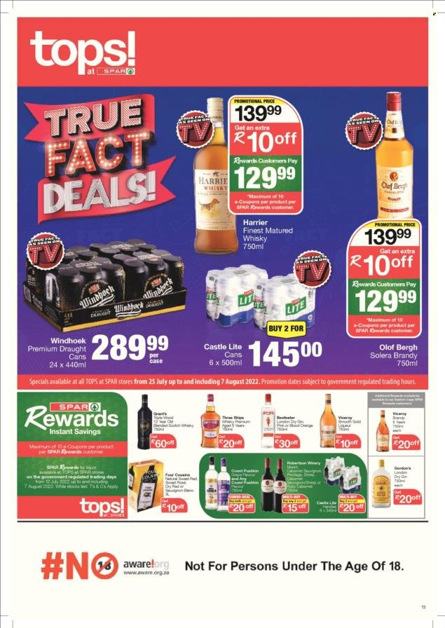 SPAR specials - 26/07/2022 - 07/08/2022. Page 13