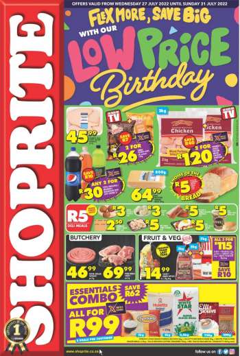 Shoprite catalogue  - 27/07/2022 - 31/07/2022.
