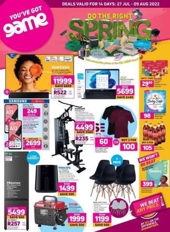 Game catalogue  - 27/07/2022 - 09/08/2022.