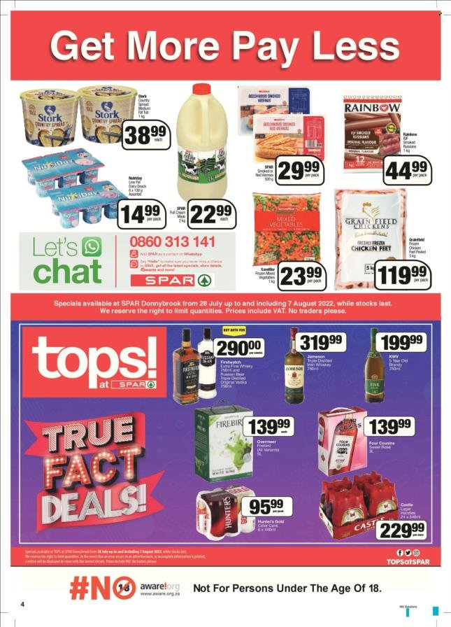 SPAR specials - 25/07/2022 - 07/08/2022. Page 4