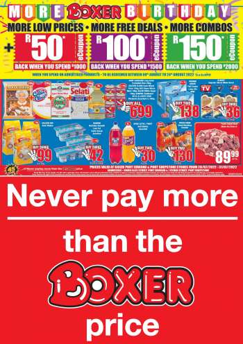 Boxer catalogue  - 28/07/2022 - 31/07/2022.