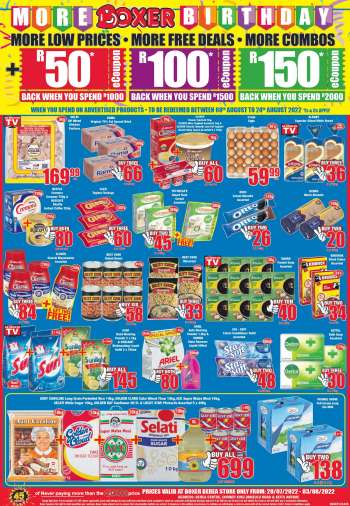 Boxer catalogue  - 28/07/2022 - 03/08/2022.