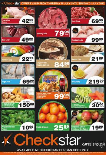 Checkstar catalogue  - 28/07/2022 - 31/07/2022.