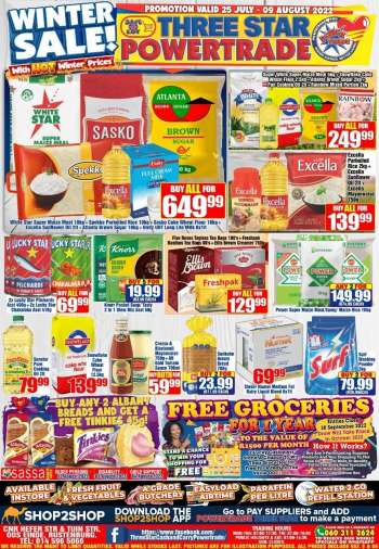Three Star Cash and Carry catalogue  - 25/07/2022 - 09/08/2022.