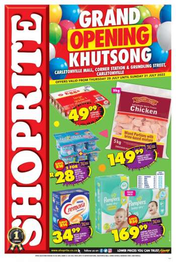 Shoprite catalogue  - 28/07/2022 - 31/07/2022.