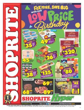 Shoprite catalogue  - 29/07/2022 - 31/07/2022.