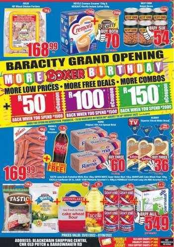 Boxer catalogue  - 29/07/2022 - 07/08/2022.